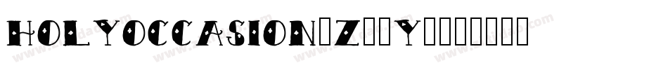 HolyOccasion-z89Y0字体转换