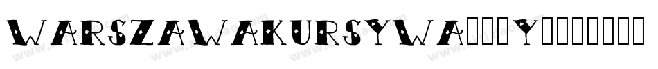WarszawaKursywa-95Y0字体转换