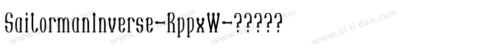 SailormanInverse-RppxW字体转换