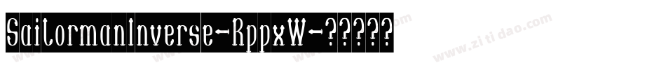 SailormanInverse-RppxW字体转换