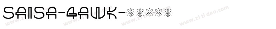 Saisa-4aWK字体转换