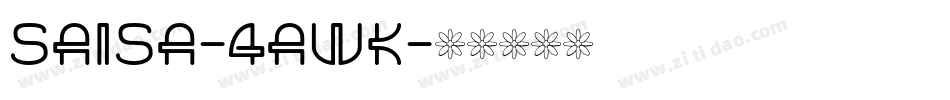 Saisa-4aWK字体转换
