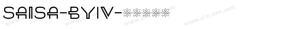 Saisa-BY1V字体转换