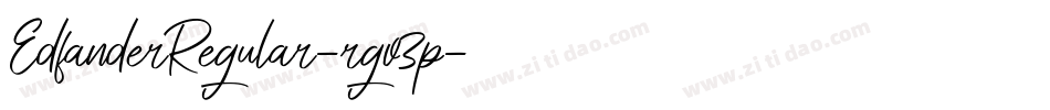 EdfanderRegular-rgv3p字体转换