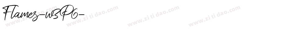 Flames-w3P6字体转换