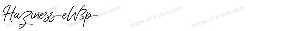 Haziness-eW3p字体转换