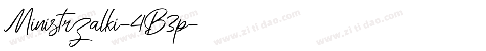 Ministrzalki-4B3p字体转换