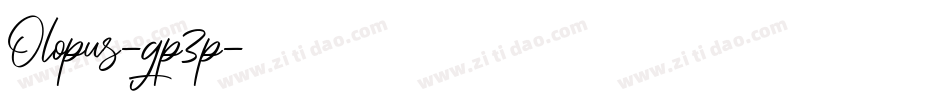Olopus-gp3p字体转换