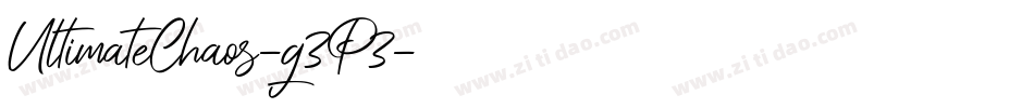 UltimateChaos-g3P3字体转换