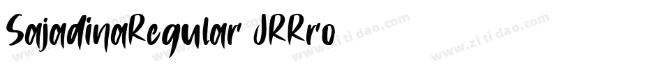SajadinaRegular-JRRro字体转换