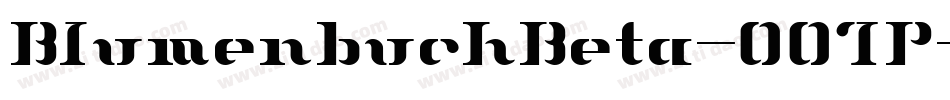 BlumenbuchBeta-OO7P字体转换
