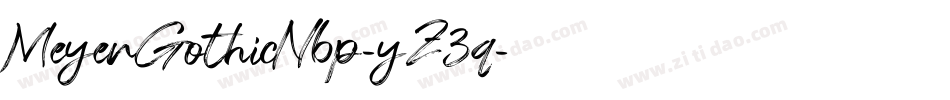 MeyerGothicNbp-yZ3q字体转换