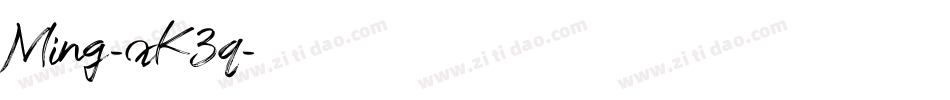 Ming-xK3q字体转换