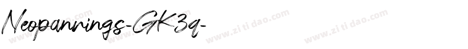 Neopanrings-GK3q字体转换