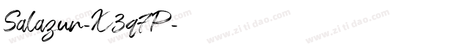 Salazur-X3q7P字体转换 Salazur-X3q7P字体转换