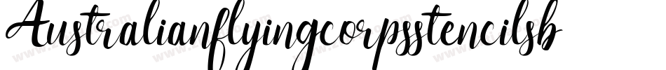 Australianflyingcorpsstencilsb-DGnD字体转换