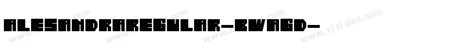 AlesandraRegular-BWaGd字体转换
