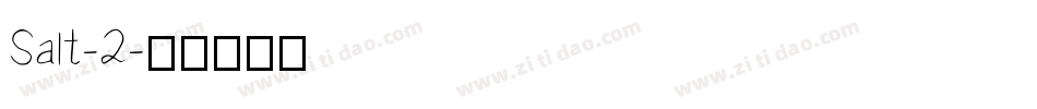 Salt-2字体转换