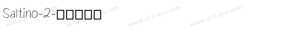 Saltino-2字体转换