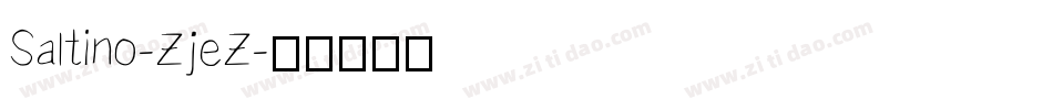 Saltino-ZjeZ字体转换