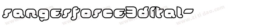 rangerforce3dital字体转换