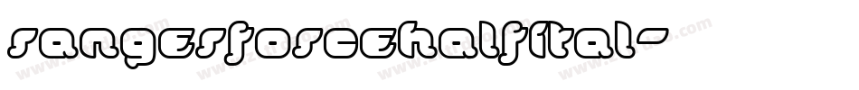 rangerforcehalfital字体转换