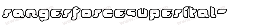 rangerforcesuperital字体转换