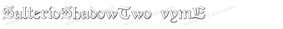 SalterioShadowTwo-vymE字体转换