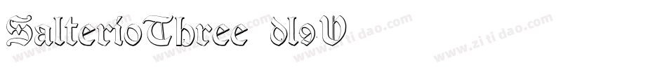 SalterioThree-dl9V字体转换