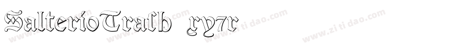 SalterioTrash-xy7r字体转换