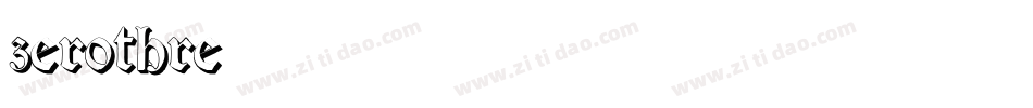 zerothre字体转换