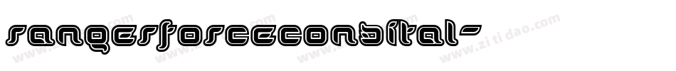 rangerforcecondital字体转换