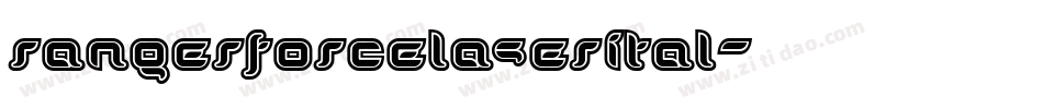 rangerforcelaserital字体转换