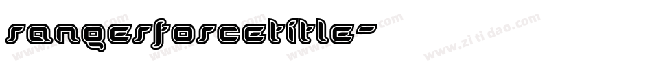 rangerforcetitle字体转换