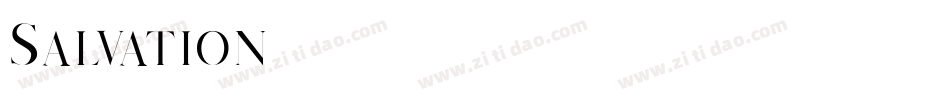 Salvation字体转换