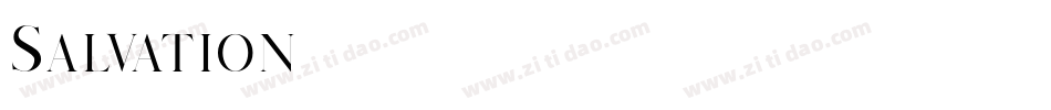 Salvation字体转换