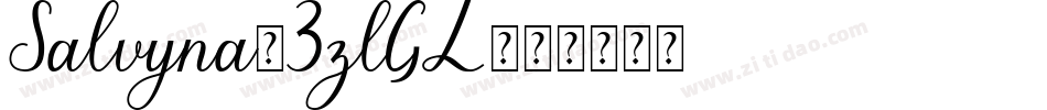 Salvyna-3zlGL字体转换