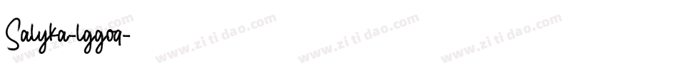 Salyka-lggoq字体转换
