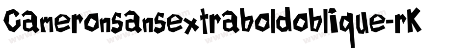Cameronsansextraboldoblique-rK0A字体转换