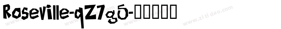Roseville-qZ7g5字体转换