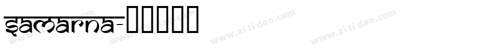 SAMARNA字体转换