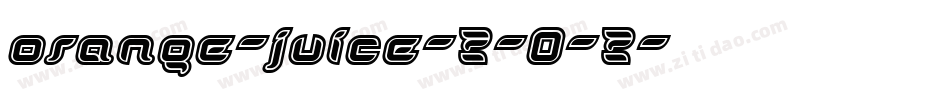 orange-juice-2-0-2字体转换
