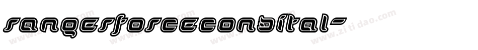rangerforcecondital字体转换