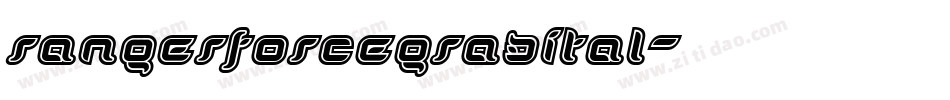 rangerforcegradital字体转换