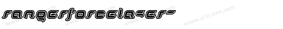 rangerforcelaser字体转换