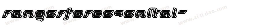 rangerforcesemital字体转换