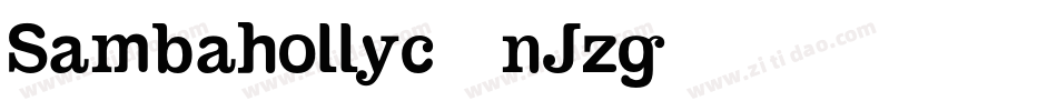 Sambahollyc-nJzg字体转换