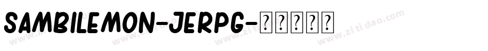 SambiLemon-jErpG字体转换