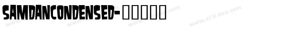 SamdanCondensed字体转换