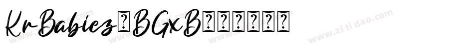 KrBabiez-BGxB字体转换